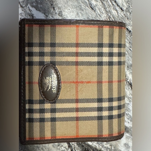 Authentic Vintage Burberry Kisslock Short Wallet - Picture 1 of 8
